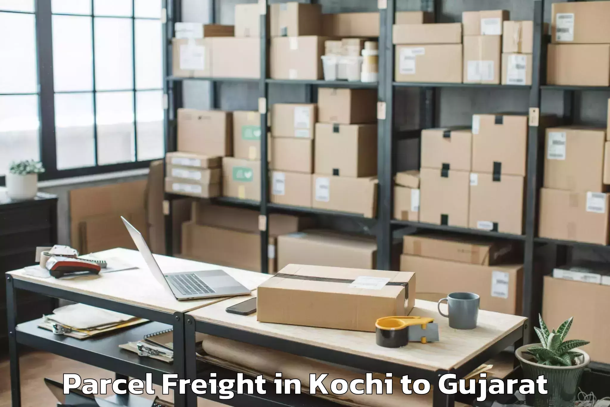 Affordable Kochi to Gujarat Parcel Freight